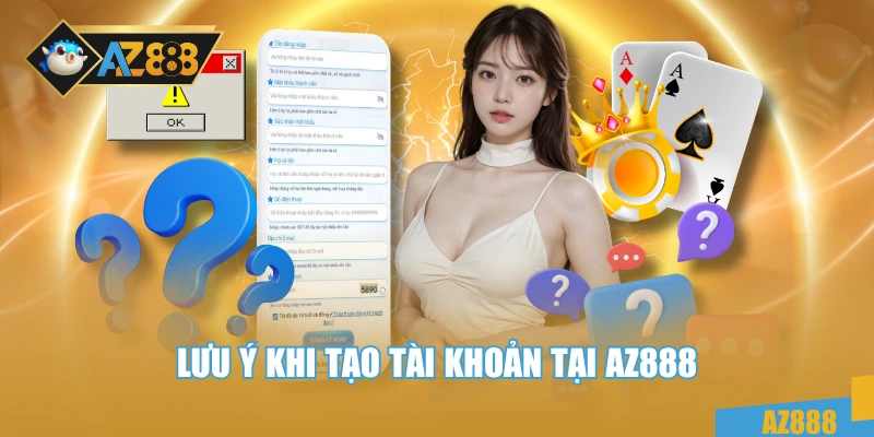 AZ888 7 Lưu ý khi tạo tài khoản tại AZ888